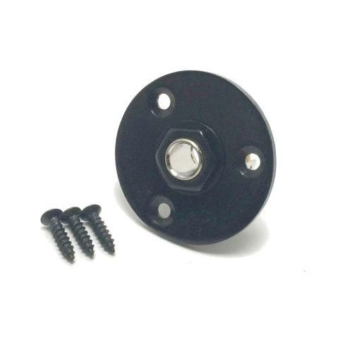 丸型 アウトプットジャック・カバー ジャックプレート ジャック付き 取付用ネジ付属 修理交換用 (ブ...