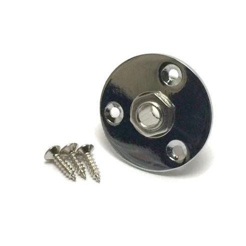 丸型 アウトプットジャック・カバー ジャックプレート ジャック付き 取付用ネジ付属 修理交換用 (ク...