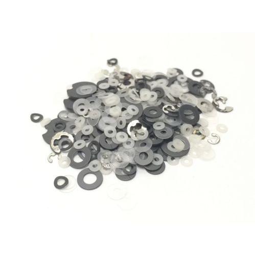 カセットデッキ修理パーツ ワッシャー/Eリング・セット 約200個〜300個 ポータブル・カセット ...