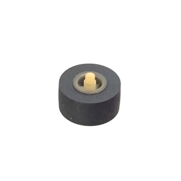 カセットデッキ修理パーツ ピンチローラー 外径13mm 幅6.5mm 軸径2mm （軸付き） 1個 ...