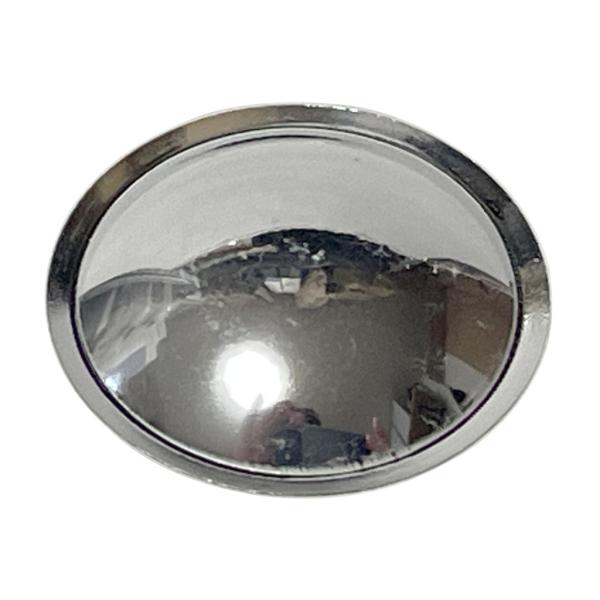 【難あり】スピーカー ダストキャップ　センターキャップ 直径25mm ポリスチレン 鏡面 シルバー ...