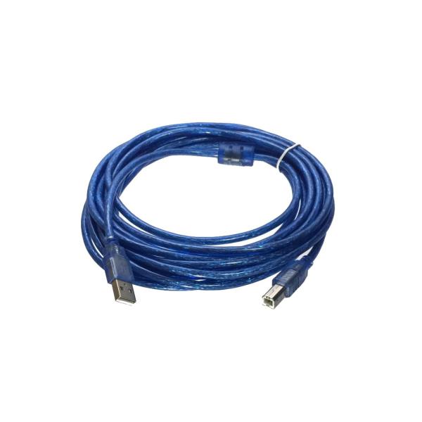 USB2.0 ケーブル 5m Type A （オス） to Type B （オス） 標準コネクタ ブ...