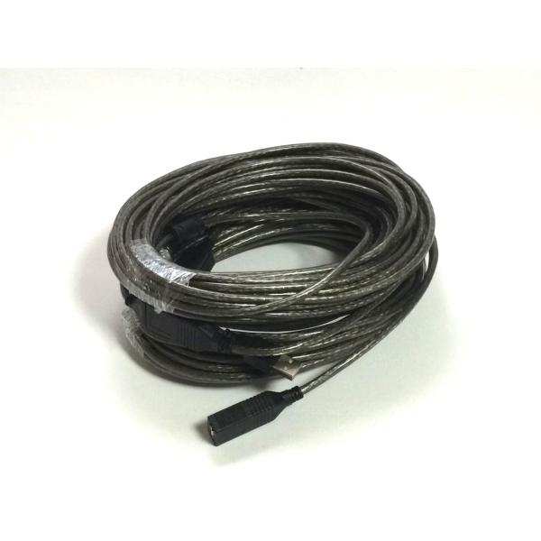 USB2.0 延長ケーブル 長さ30m Type Aコネクタ オス/メス