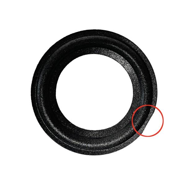 【難あり】スピーカー ウレタンエッジ エッジ 2.5インチ・ユニット用 1個 外径63mm ブラック...
