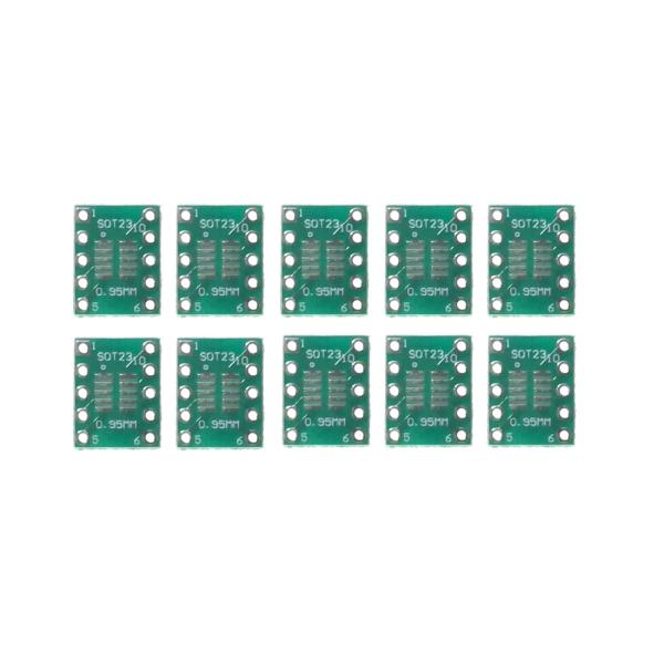 MSOP/SOT23 10ピン to DIP10ピン 変換基盤 10枚セット