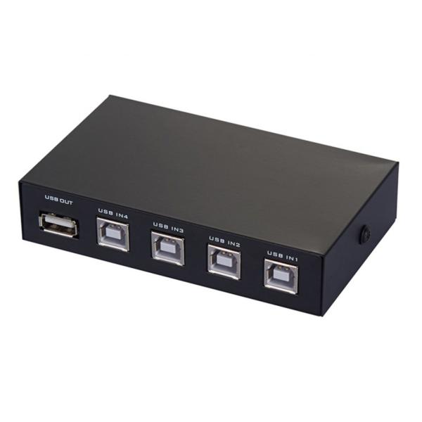 USB切替器 パソコン4台用 一台のUSB機器を複数のパソコンで切替え使用 [並行輸入品]