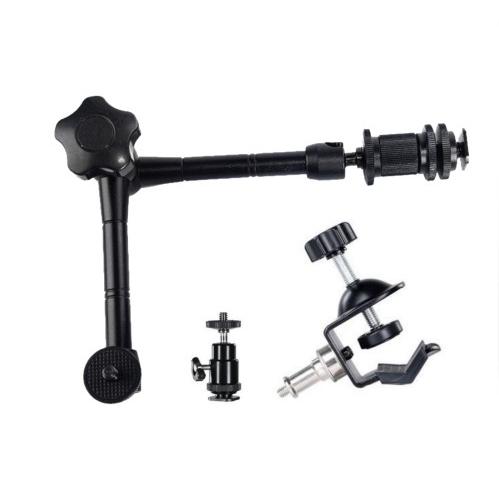 カメラ / 照明用 関節アーム C型クランプ セット アーム長さ約30cm