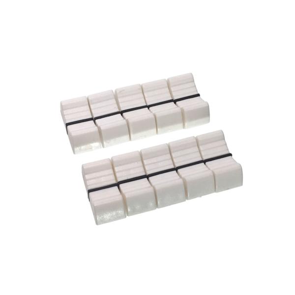 ミキサー フェーダー スライドボリューム用 ツマミ 8mm軸用 10個セット （ホワイト） ミキサー...