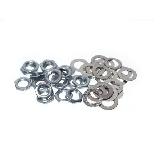 ボリューム/スイッチ/ジャック用 ナット （約20個セット） ワッシャー付き M7 ネジピッチ0.7...