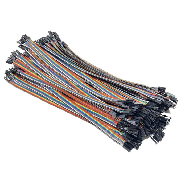 【処分品】2.54mmピッチ ピンヘッダ ピンフレーム 接続用ケーブル ジャンパーワイヤー メス-メ...