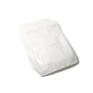 商品パッケージ用 ジッパー付き袋 （前面透明 背面白色） 20cm x 27cm 10枚セット｜techspace