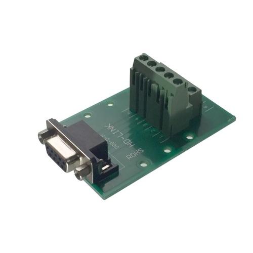 DB9コネクタ（メス） ターミナル 端子台 中継基盤 変換基盤 RS232