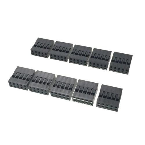 2.54mmピッチ・コネクター （2列10ピン(2x5ピン)メス） 10個セット