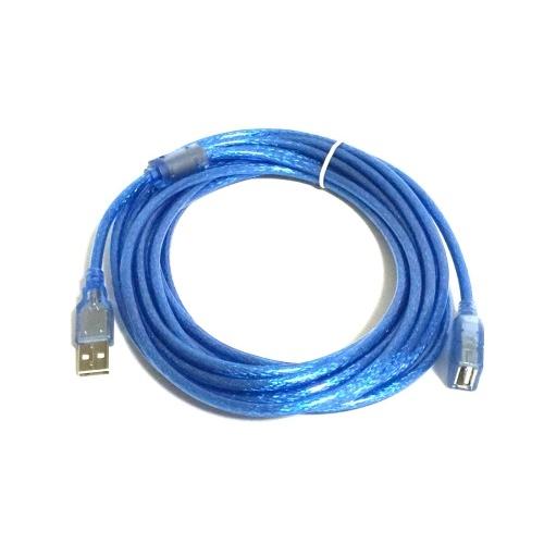 USB2.0 延長ケーブル 長さ5m Type Aコネクタ オス/メス ブルー