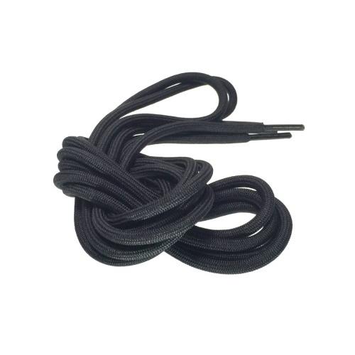 高強度 ショートブーツ用靴紐 登山ブーツ用 シューレース 1.5m ペア 2本セット (ブラック)