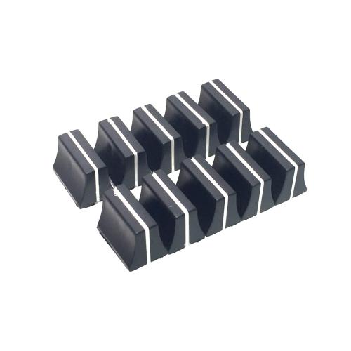 ミキサー フェーダー スライドボリューム用 ツマミ 4mm軸用 横長タイプ 幅19mm （10個セッ...