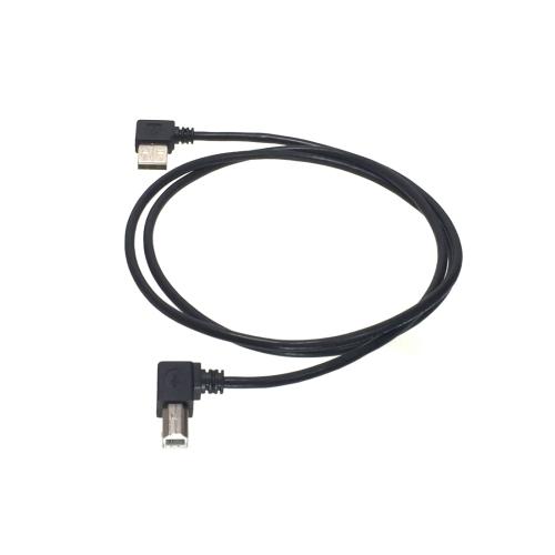 USB2.0 L字コネクタ ケーブル 1m Type A （オス） to Type B （オス） 標...