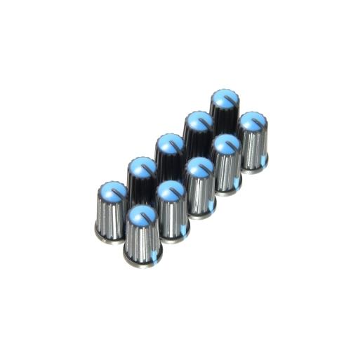 ミキサー ボリューム用 ツマミ D型6mm軸用 目盛角度270度 直径11.5mm 10個セット （...