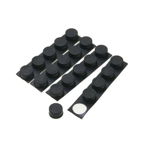 電子機器用 ゴム足 丸型 粘着シール付き （20個セット） 直径8mm 高さ4mm