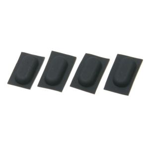 電子機器用 ゴム足 長丸型 粘着シール付き （4個セット） 13mm x 6mm 高さ3mm｜techspace