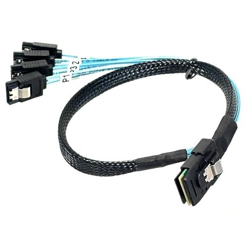 SFF8087 Mini-SAS 4台用 接続ケーブル 4ポートSASホストバス・アダプタ用