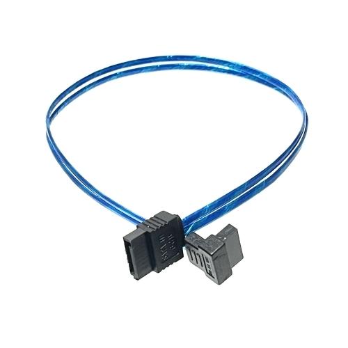 SATA3.0対応 内蔵ドライブ用 SATAケーブル （長さ30cm）（ストレート- L字正方向）