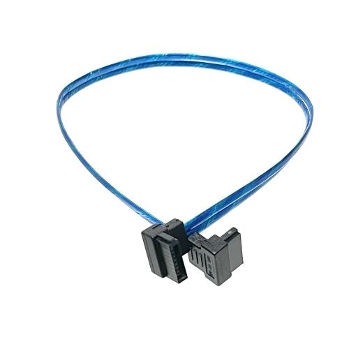 SATA3.0対応 内蔵ドライブ用 SATAケーブル （長さ30cm）（L字逆方向- L字逆方向）