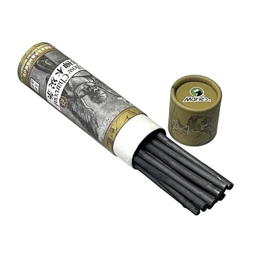 画用木炭 柳炭 太さ4〜5mm 長さ約135mm 25本入り