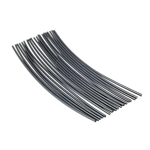 熱収縮チュープ 収縮前径0.9mm(収縮後径0.4mm) 長さ約8cm ブラック 20本セット