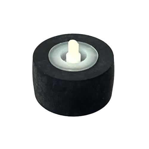 カセットデッキ修理パーツ ピンチローラー 外径12mm 幅7mm 軸径1.5mm （軸付き） 1個 ...