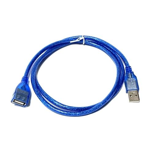 USB2.0 延長ケーブル 長さ1m Type Aコネクタ オス/メス ブルー