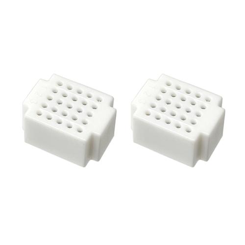 小型ブレッドボード 20mm x 15mm 25ホール（2個セット）（ホワイト）