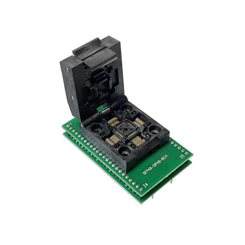 LQFP48ピン・ソケット to DIP48ピン 変換基盤 ROM作業・測定・試作・テスト用