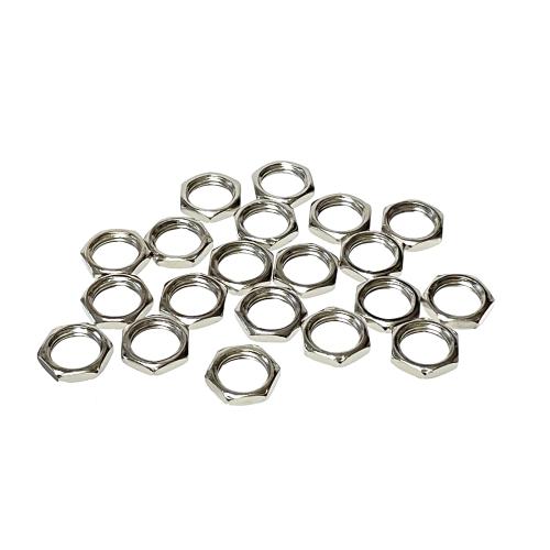 ボリューム/スイッチ/ジャック用 ナット （約20個セット） （ワッシャー無し） M11 ネジピッチ...