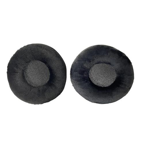 ヘッドホン 修理交換用 イヤーパッド 円形 ムレにくい ベルベット調 直径90mm用 2個セット