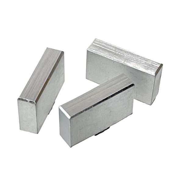 【難あり】【3個セット】プッシュスイッチ ボタン シルバー 20mm x 12mm 厚さ5mm 3m...