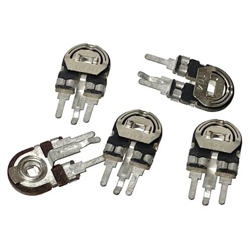 半固定抵抗器 100kΩ(104) 5個セット  開放型 立て型