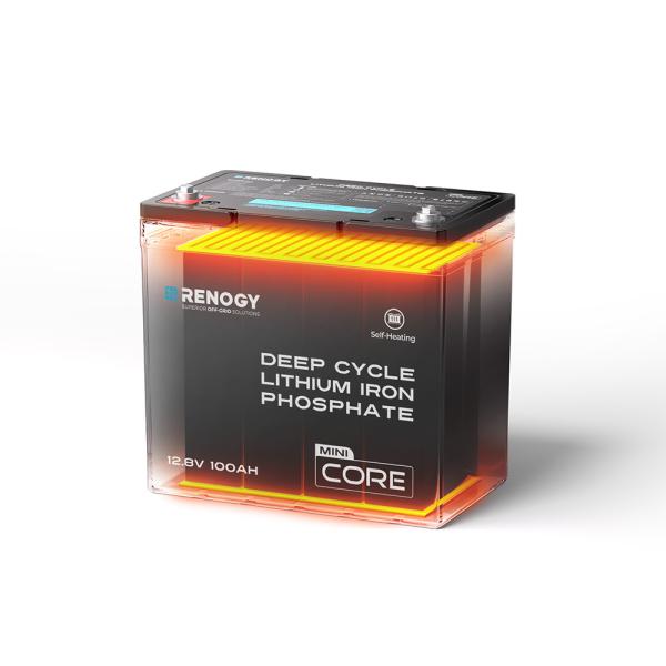 RENOGY 12V 100Ah リン酸鉄リチウムイオンバッテリー ヒート機能付き リチウム電池 軽...
