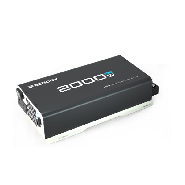 RENOGY 24V 2000W インバーター 純正弦波 DC AC 50/60HZ切替 車中泊グッ...