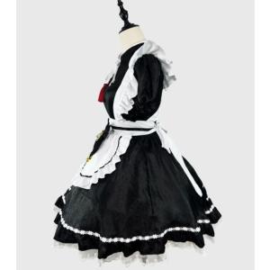 メイド服 大人 メイドコスチューム 半袖 膝丈...の詳細画像2