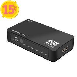 テック HDR対応 THDSW51-4K60 5入力1出力 HDMI切替器