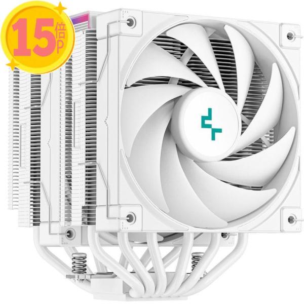 5個セット Deepcool 高冷却サイドフロー型CPUクーラー(ホワイト) AK620 DIGIT...