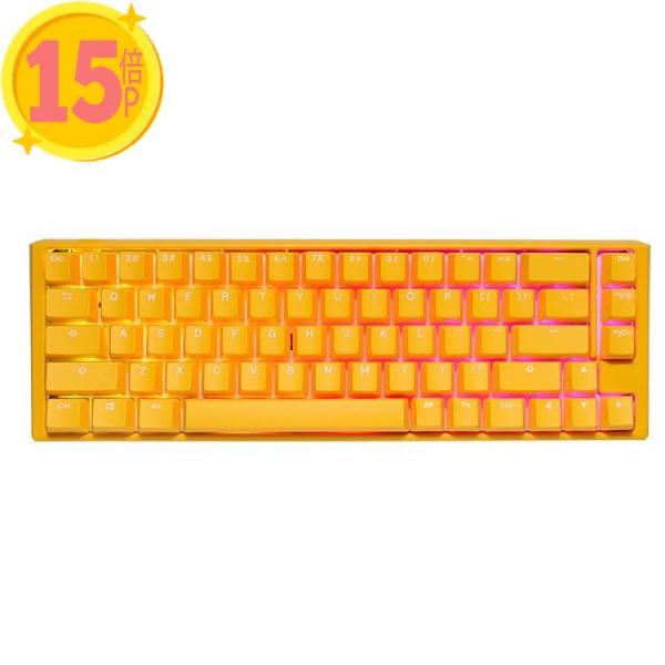 5個セット Ducky ゲーミングキーボード One 3 SF Yellow CHERRY MX シ...