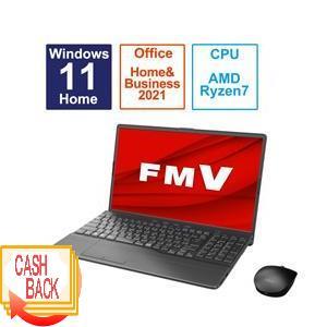 ノートパソコン FMV LIFEBOOK AH53H2 ブライトブラック FMVA53H2B ［15...