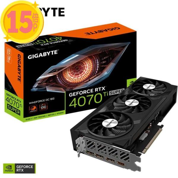 GIGABYTE GeForce RTX 4070 Ti SUPER WINDFORCE OC 16...