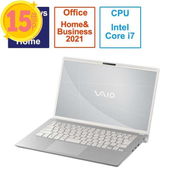 VAIO ノートパソコン F14 ウォームホワイト VJF14190311W 15倍P