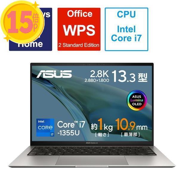ノートパソコン Zenbook S 13 OLED バサルトグレー UX5304VA-NQI7W ［...