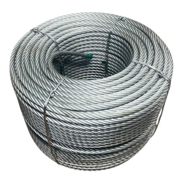 JIS規格品　ワイヤーロープ　カット販売　1m〜1000mまでOK　6×24　6mm
