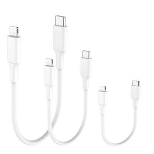 短い iPhone 充電ケーブル 純正 MFi認証 USB C ライトニングケーブル 3 本セット 10cm/20cm/30cm タイプC Ligh｜tecy