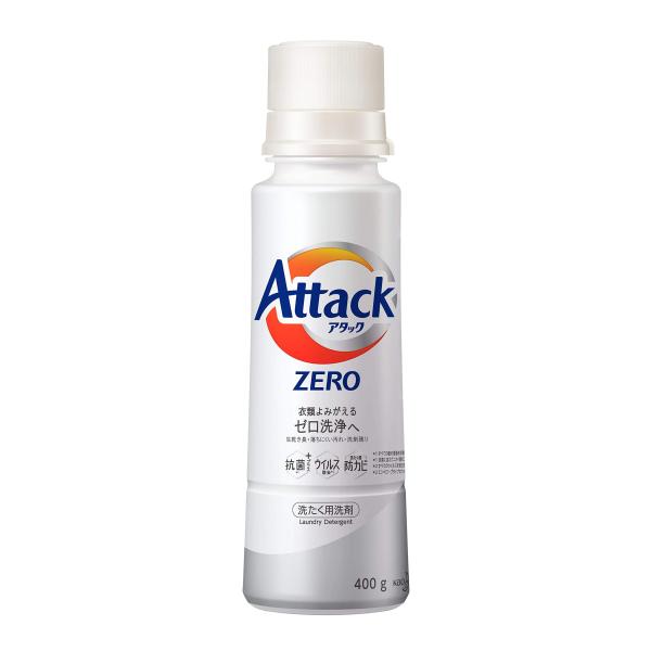 アタック ゼロ(ZERO) 洗濯洗剤(Laundry Detergent) 本体 400g (清潔実...